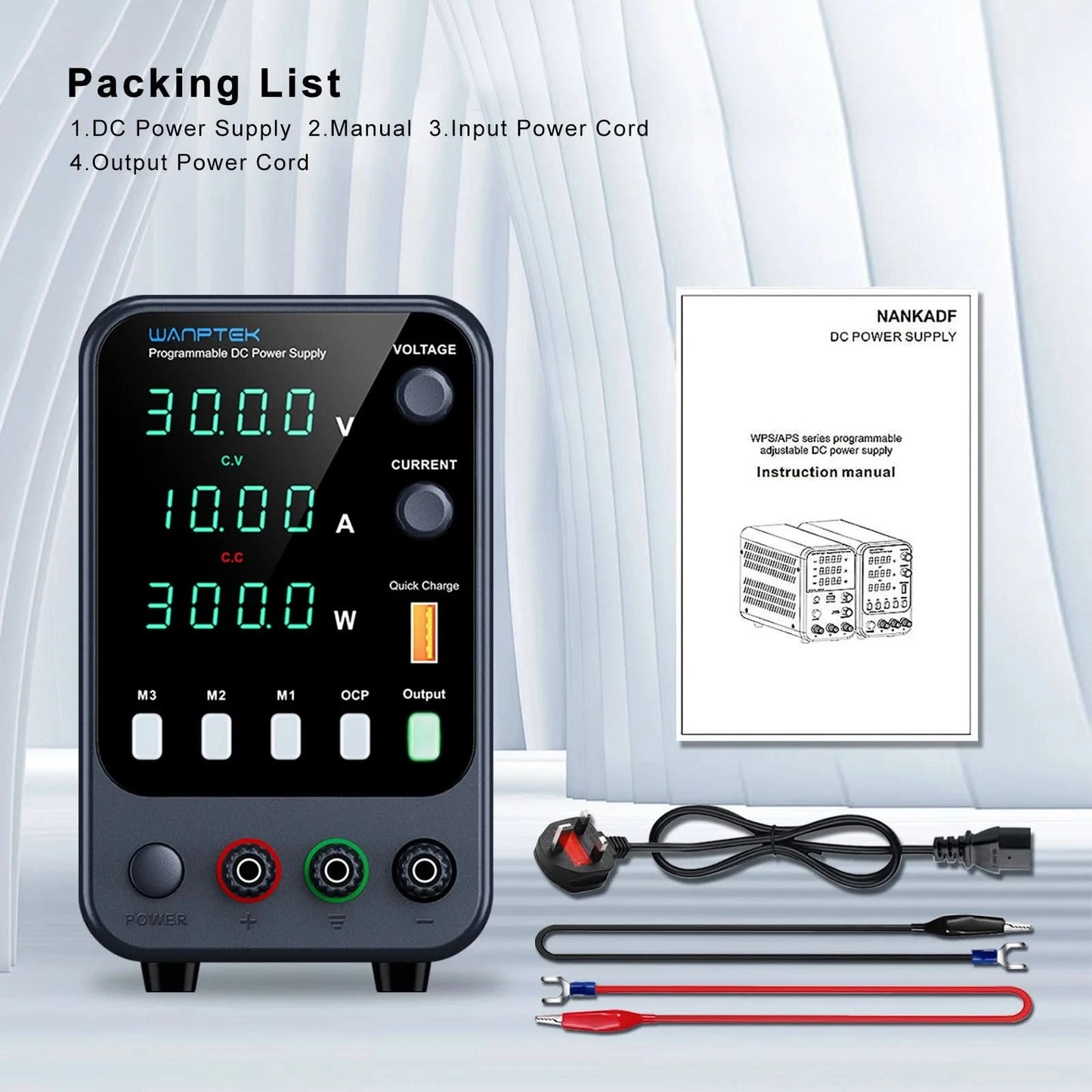 Wanptek Laboratory Power Supply Adjustable 30V 60V 120V For Phone Repair Regulated Lab Bench DC Power Supplies