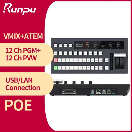IP-USB-Umschalter ATEM-Mischpult Bedienfeld Schalter Videomischer Umschalter vMix Software-Mischpult-Bedienfeld