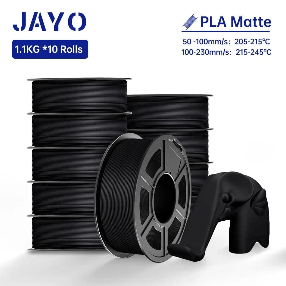 JAYO PLA / ABS / PETG / Silk / ASA /TPU /PLA+ Filament 10 Rolls 3D Printer Filament 1.75MM 0.65/1/1.1KG Neatly Wound 3D Filament