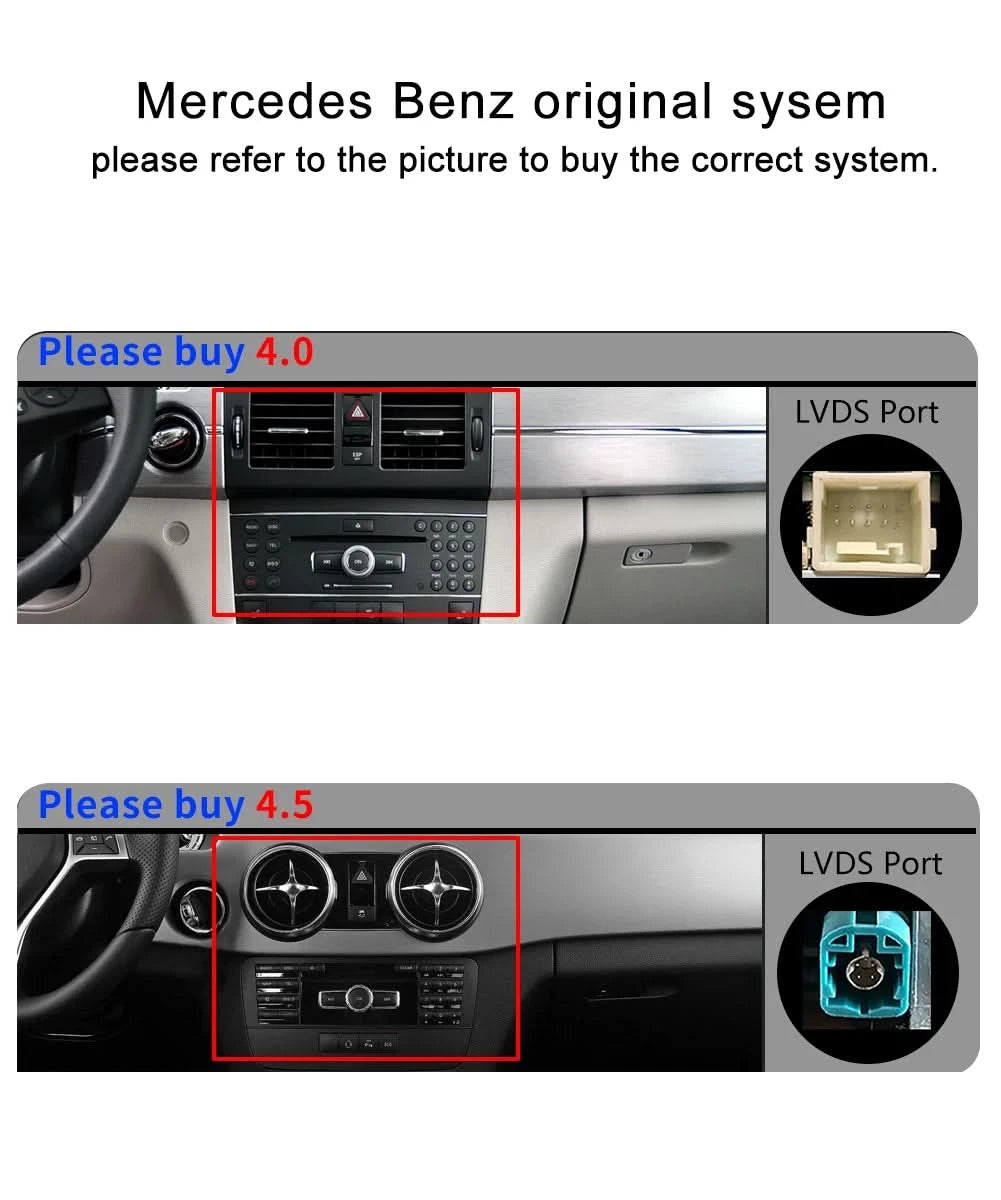 STWEI 2024 New Car Multimedia Wireless Android AUTO CarPlay 10.25inch 12.3inch Screen For Mercedes Benz GLK X204 2010 2013 2015