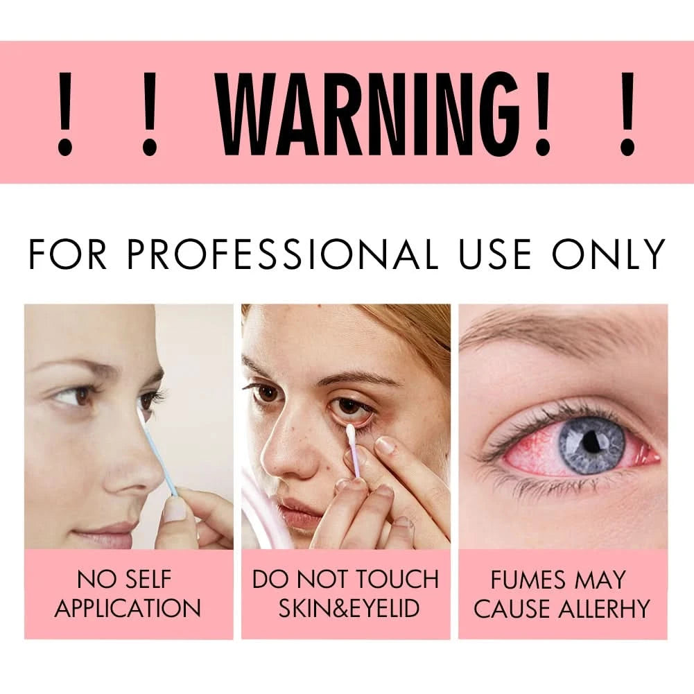 5PCS Eyelash Glue Remover 10ml Lashes Glue Remover Eyelash Extension Glue Remover No Irritating Quick Unloading Adhesive Makeup