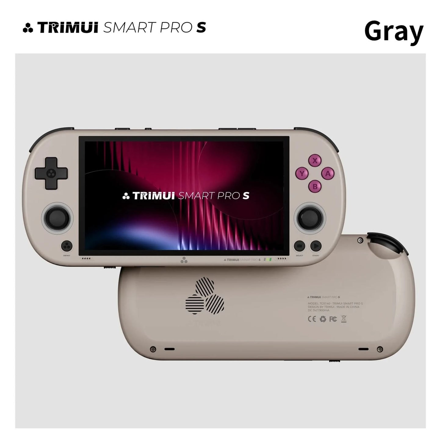 Trimui Smart Pro S Handheld Game Console 4.96'' IPS Screen Linux System Joystick RGB Lighting Retro Video Game Smartpros Gifts
