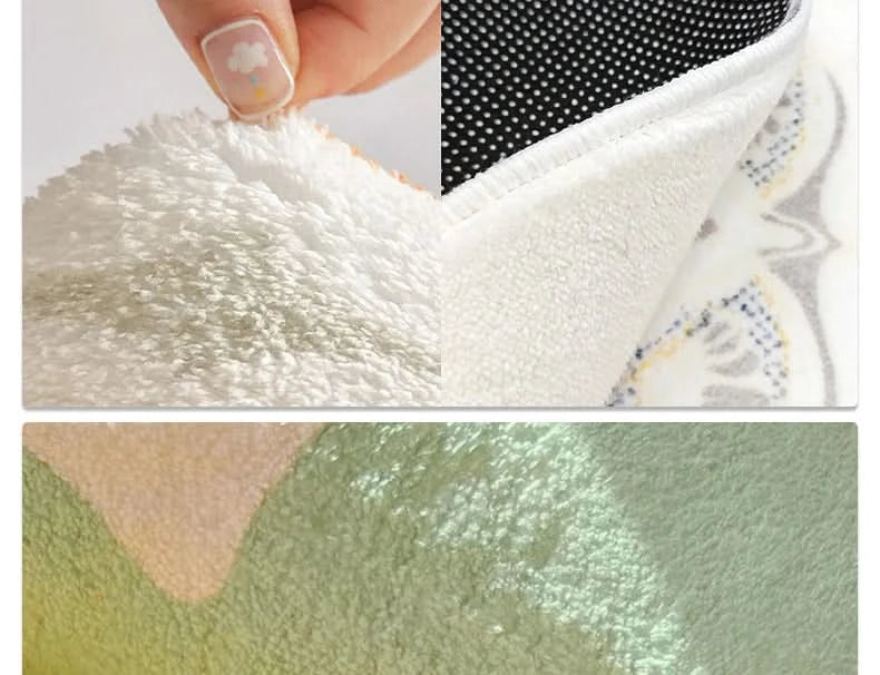 Bedroom Carpet Bedside Floor Mat Cute Soft Plush Room Decor Long Rug Comfortable Shaggy Korean Carpets Home Decoration 침실 카펫
