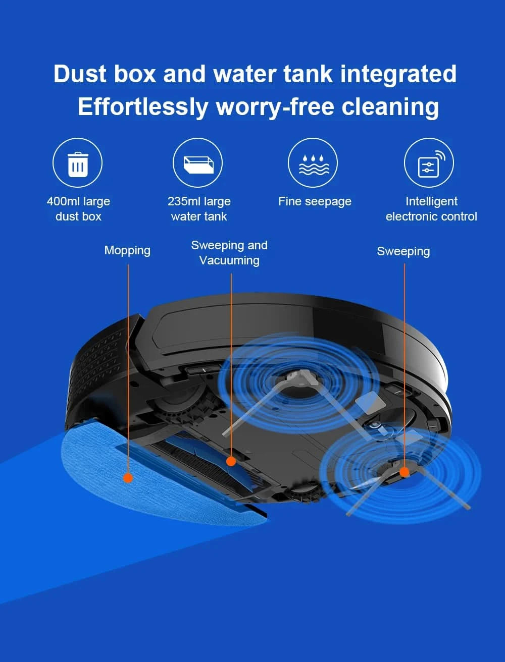 Liectroux/LILIN X6 Robot Vacuum Cleaner,Laser System,6500Pa,Smart Home Appliance,Restricted Area Map,Zone Cleaning for Carpet