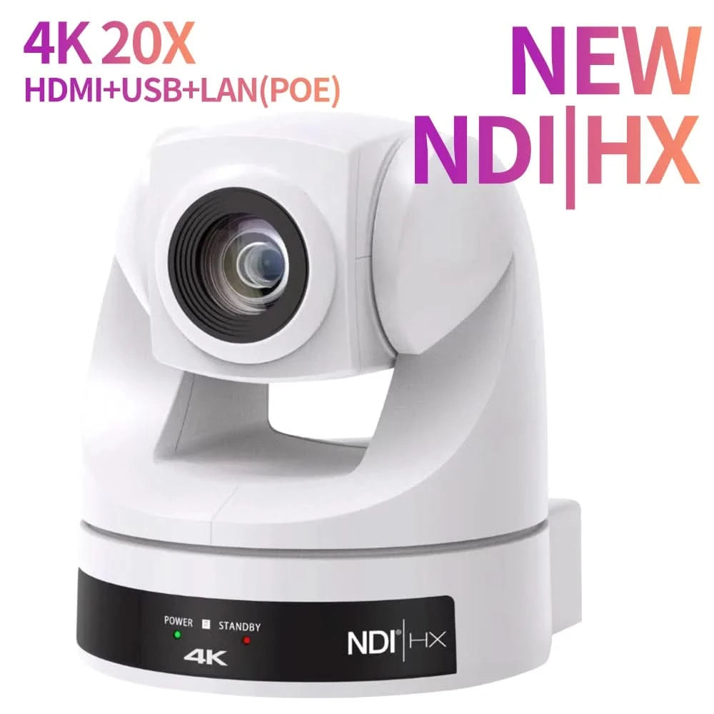 Runpu 4K30fps 20X Optical Zoom AI-Tracking Ptz NDI Camera HDMI LAN POE Live Streaming Broadcast Video Conference System Camera