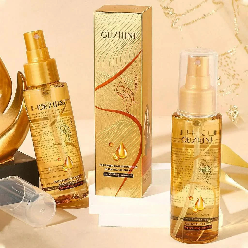 Deep nourishing hair care essential oil spray can increase luster and improve hair repair and damage fragrance