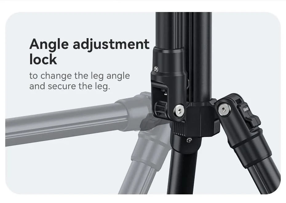 Ulanzi TT43 Reversible Leg Light Stand 1.9m Foldable Portable Light Stand Tripod for Max Load 3kg for DSLR Camera Smartphone