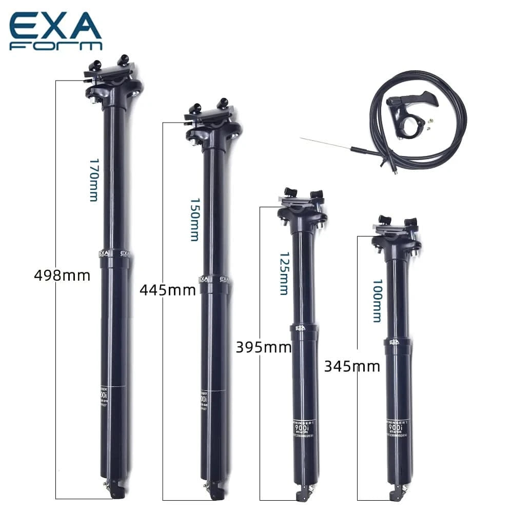 KS EXA 900I Wire Control Hydraulic Seat Tube MTB Seatpost 30.9/31.6mm Cable Remote Internal Routing Dropper