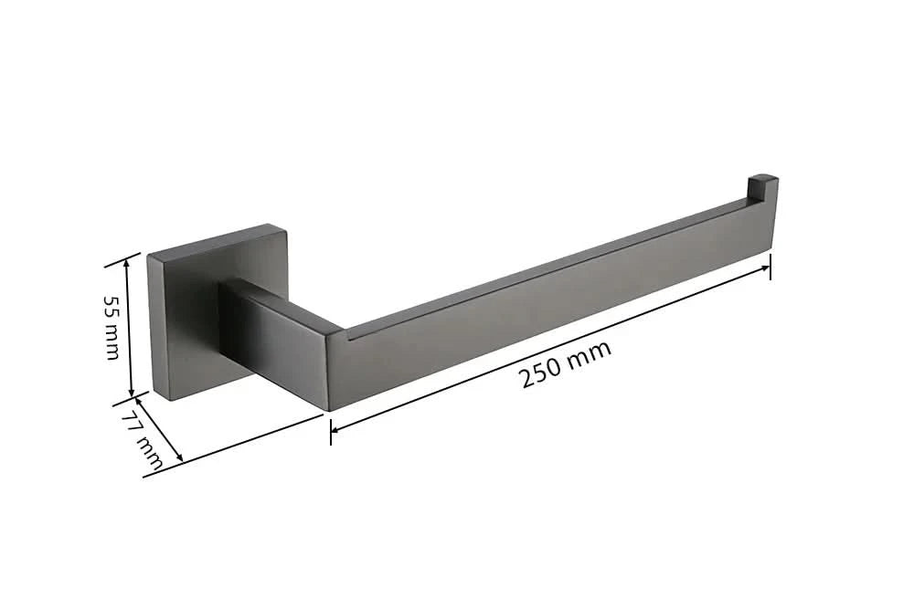 Gunmetal Stainless Steel Bathroom Accessorie Hardware Towel Rack,Toilet Paper Holder, Robe Hook, Towel Bar