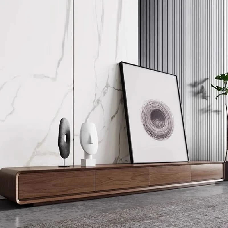 Wooden Long Tv Table Modern Design Nordic Accent Luxury Decoration Fashion Tv Stands Interior Archivadores Room Decorations