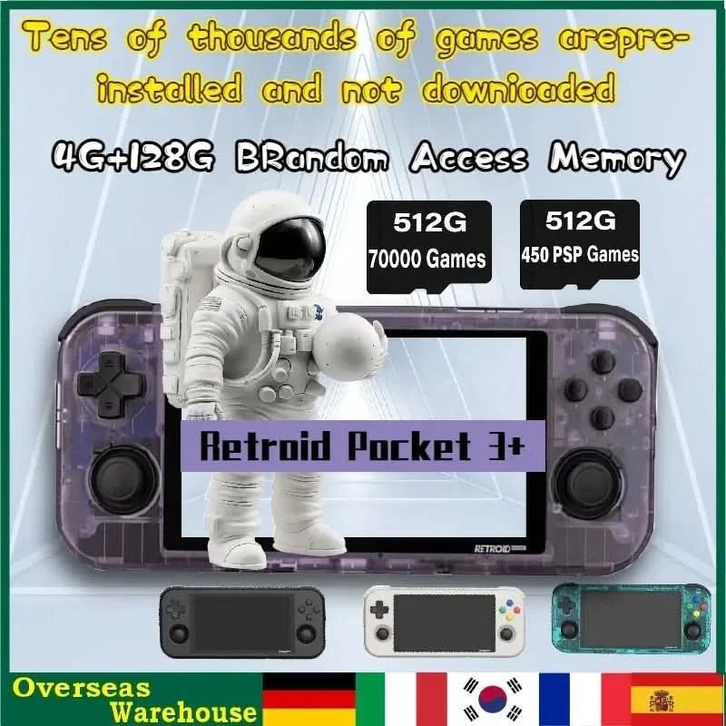 For ANBERNIC ARC-D ARC-S  TF Card  for 512G 256G 128G 64G Retro Handheld Game PS2 PSP 512G 80000 games TF Card Preloaded Games