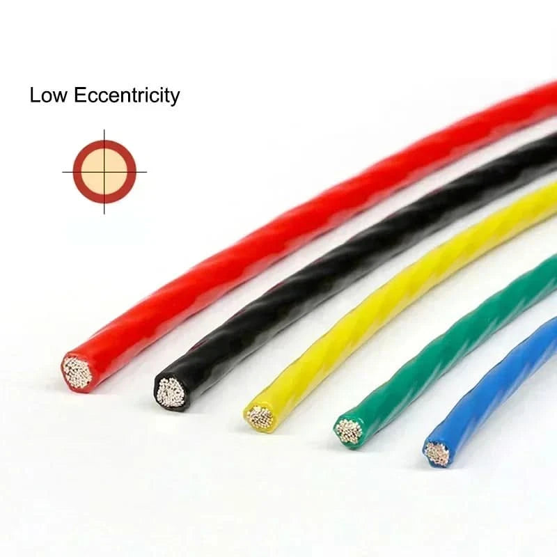 1m Silver Plated FEP Insulated Electronic Wire High Purity OFC 0.05 0.08 0.12 0.2 0.35 0.5 1 2 4 6 10mm HiFi Signal Copper Cable