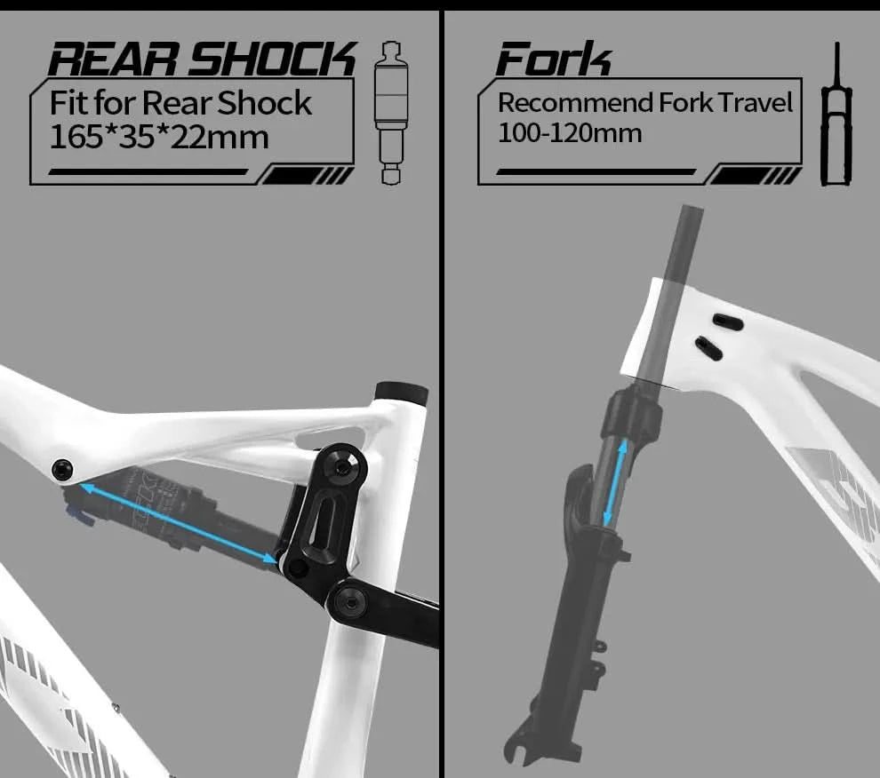 BXT NEW Full Suspension Boost 29er Frame XC Mountain Bicycle Thru Axle Frame UDH hanger