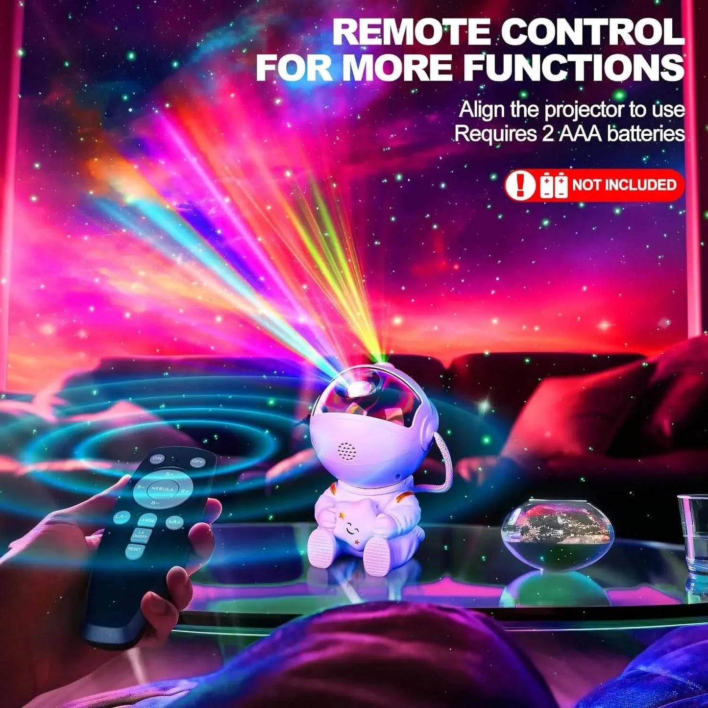 Astronaut Starry Sky Projector, Galaxy Night Light, Starry Sky Projector, LED Astronaut Light, Quarto e sala de jogos