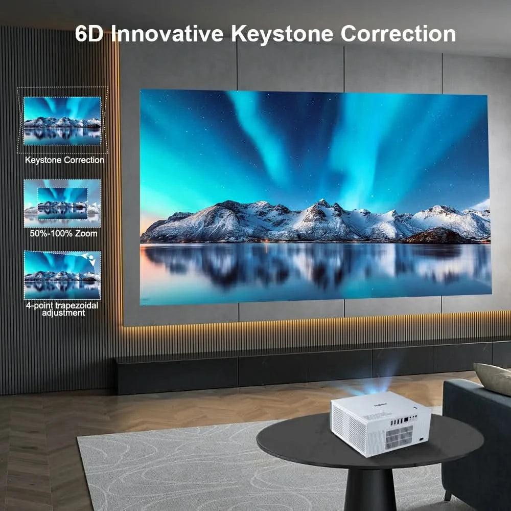 ThundeaL 2K 4K Full HD 1080P Projector TDA7W 32G Android WiFi Home Theater TDA7 Beam Projector Outdoor Meeting 3D Video Movie