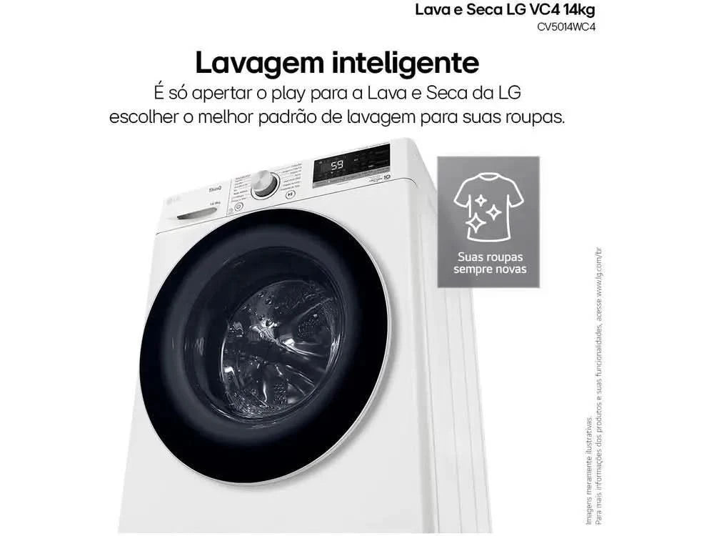 Lava and Dry LG 14kg Smart VC4 CV5014WC4 with-110V