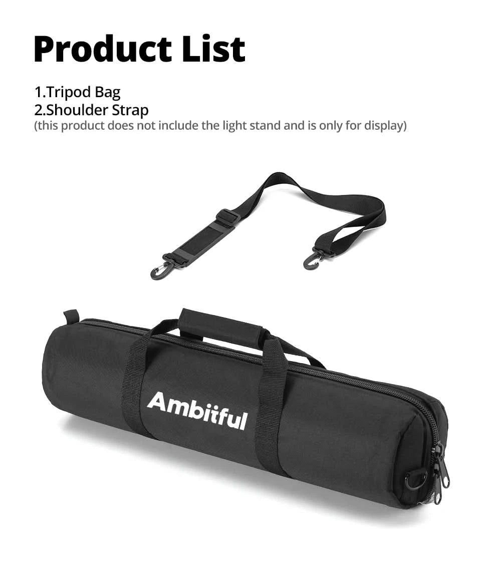 50cm - 125cm Padded Camera Monopod Tripod Carrying Bag Case Light Stand Carry Bag Umbrella Softbox Carrying Bag