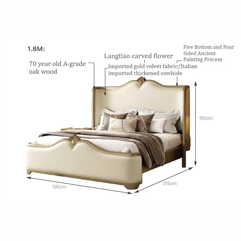 180x200cm Frame Double Bed Full Size Headboard Luxury Marriage Double Bed Queen Base Modern Clearance Adult Bedroom Furnitures