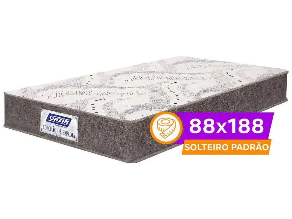 Single Mattress Gazin Foam D20 12x88x188cm
