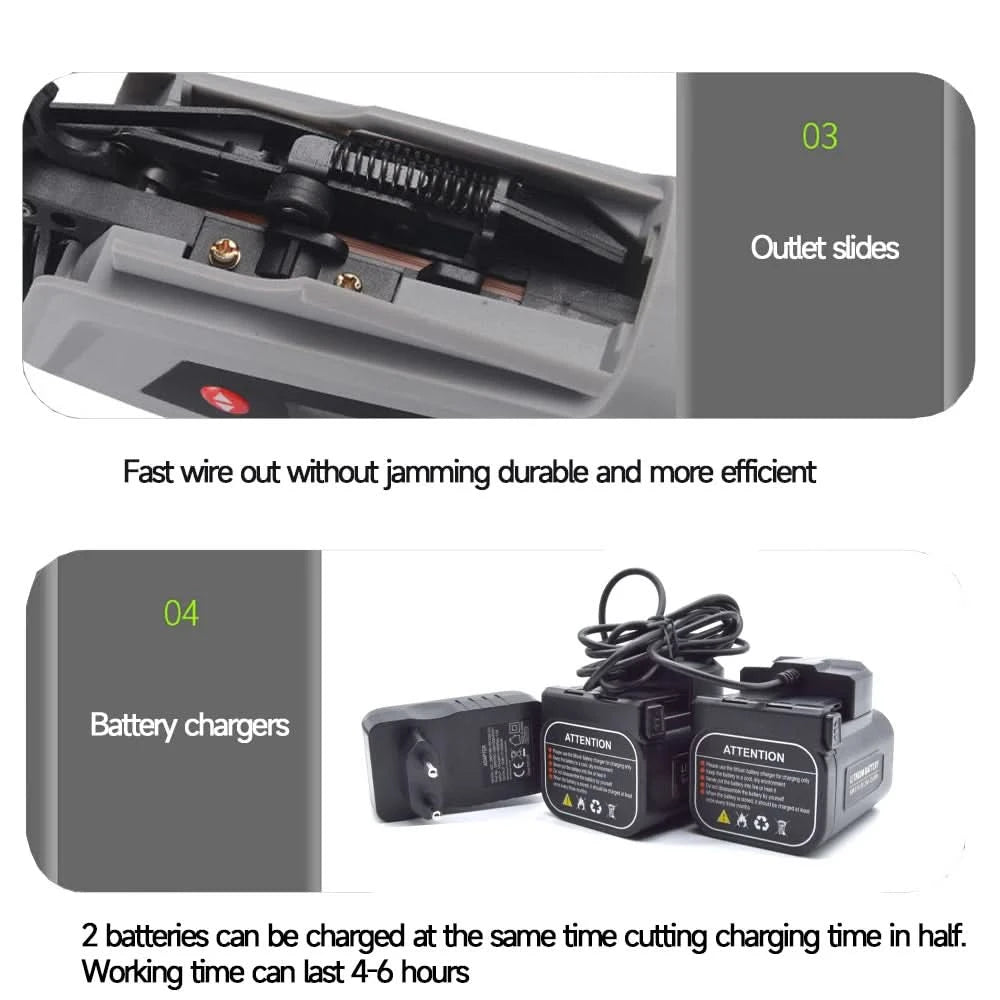 16.8V Electric Tying Binding Garden Tools Garter Plants Branch  Machine grape vine fully automatic knotter