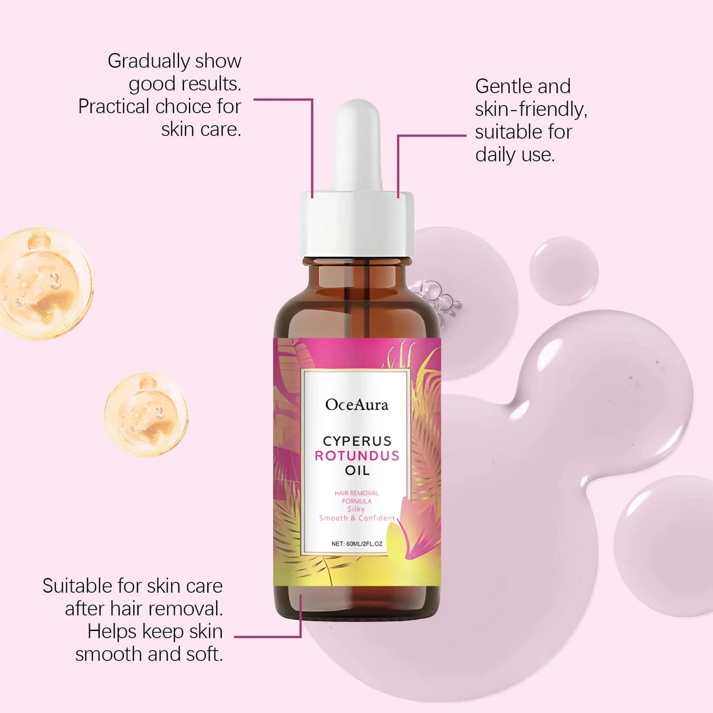 Hair Removal Care Essential Oil: Gentle Skin Care, Clean Hair Removal, Moisturizing, Daily Care Essential Oil