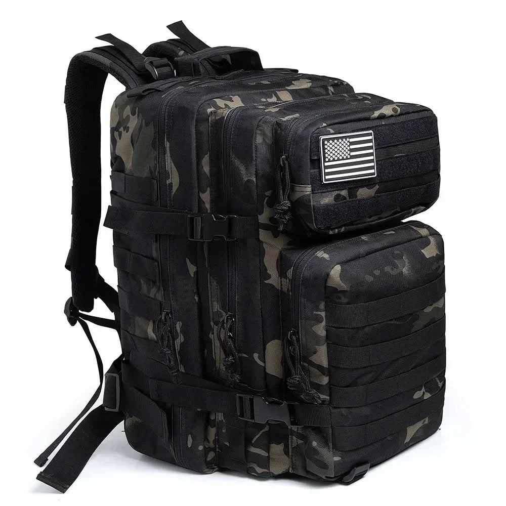 45L Tactical Backpack Large Capacity Outdoor Rucksack 3 Day Fitness Hiking Bag Hiking Camping Gear Backpacks