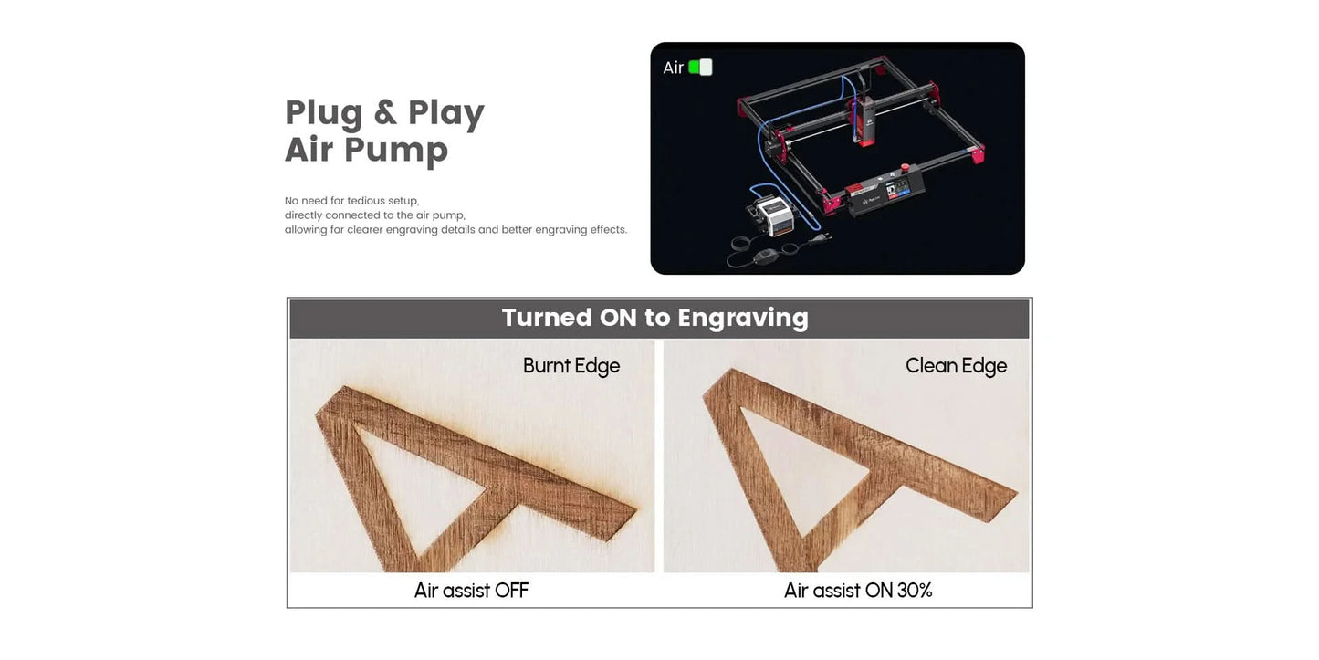 AlgoLaser DIY KIT MK2 10W Laser Engraving Cutting Machine Touch Screen for Wood Metal 10W Output Power Offline Work 400X435MM