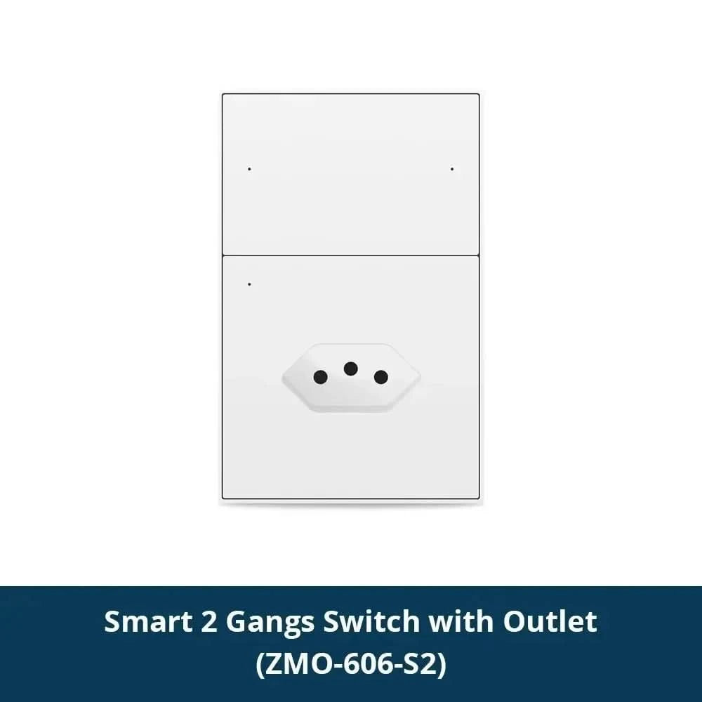 Zemismart Matter Zigbee Hub Work with Tuya Homekit Smartthings Google Home Zigbee Brazil Socket Outlet Smart Wall Tomada 10A 20A