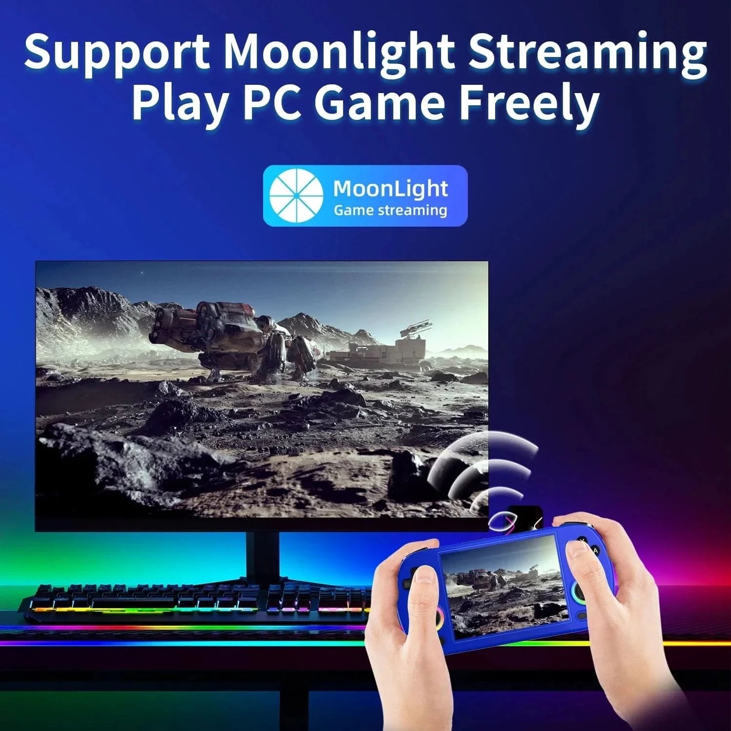 ANBERNIC RG40XX H Retro Handheld Game Console RG40XXH Video Player Smartpro 4.0inch IPS screen Linux 5G WIFI 256G 300+ PSP Games