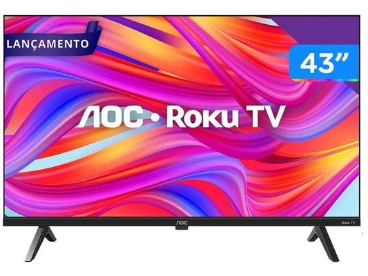 Smart TV 43" Full HD DLED AOC 43S5045/78G VA Wi-Fi 3 HDMI 1 USB