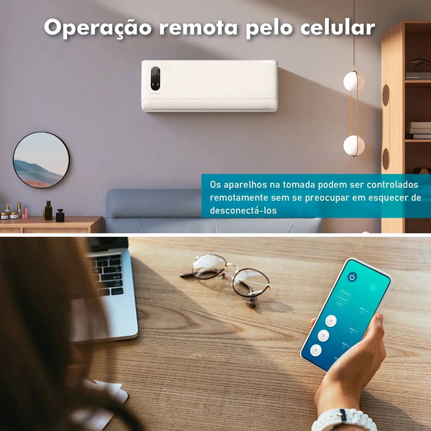 Smart Switch mit Steckdose, brasilianischer Netzfilter, Smart Plug, USB-Steckdose, Smart Switch, Smart Socket