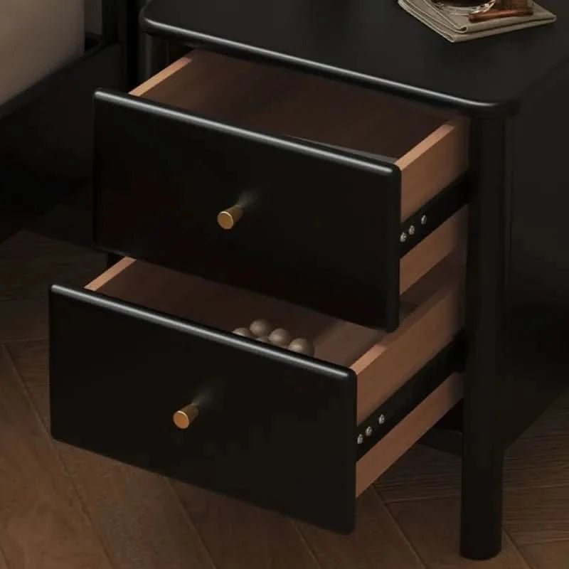 Simple Wooden Art Bedside Table Nordic Style Drawer Type Living Room Storage Cabinet Modern Multifunctional Bedroom Furniture