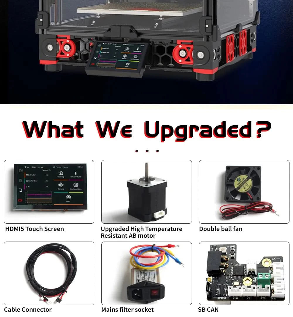 Latest Version Voron 2.4 R2 Pro Support High Speed Printing DIY 3D Printer Parts with HDMI5 Screen CNC TAP Stealburner Extruder