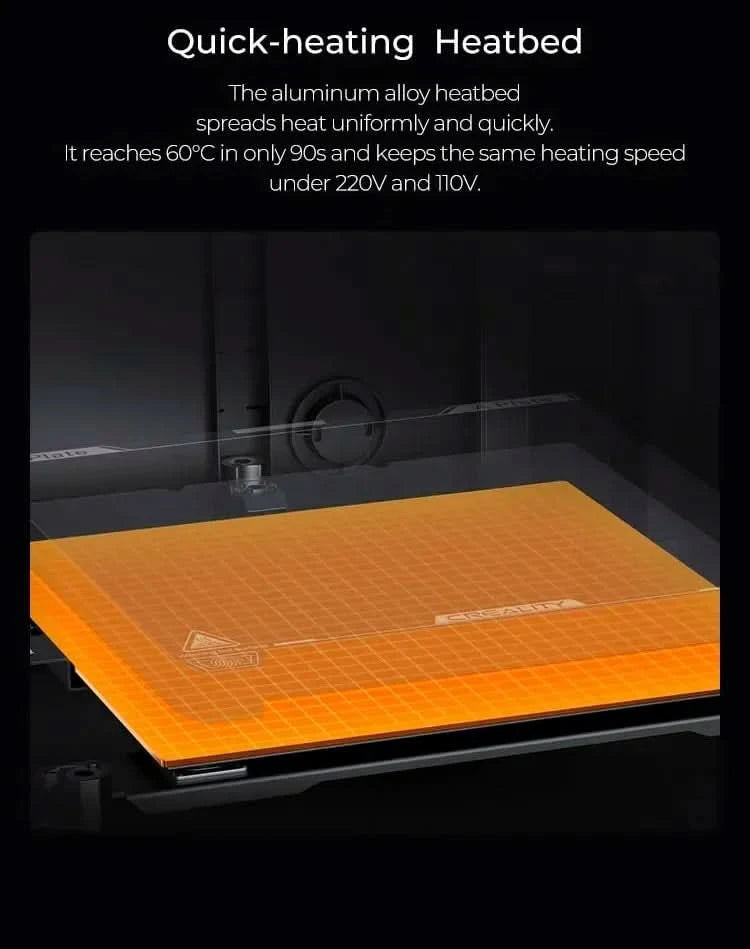 Creality k1/K1MAX /K1C 3D Printer Max. 32MM³/S Flow Hotend  Printing Speed 600MM /S Dual-gear Direct Drive Extruder
