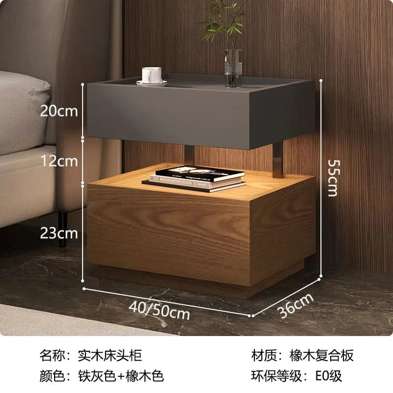 Simple European Bedside Table Classic Storage Luxury Trendy Night Table Modern Premium Comodini Camera Letto Bedroom Furnitures