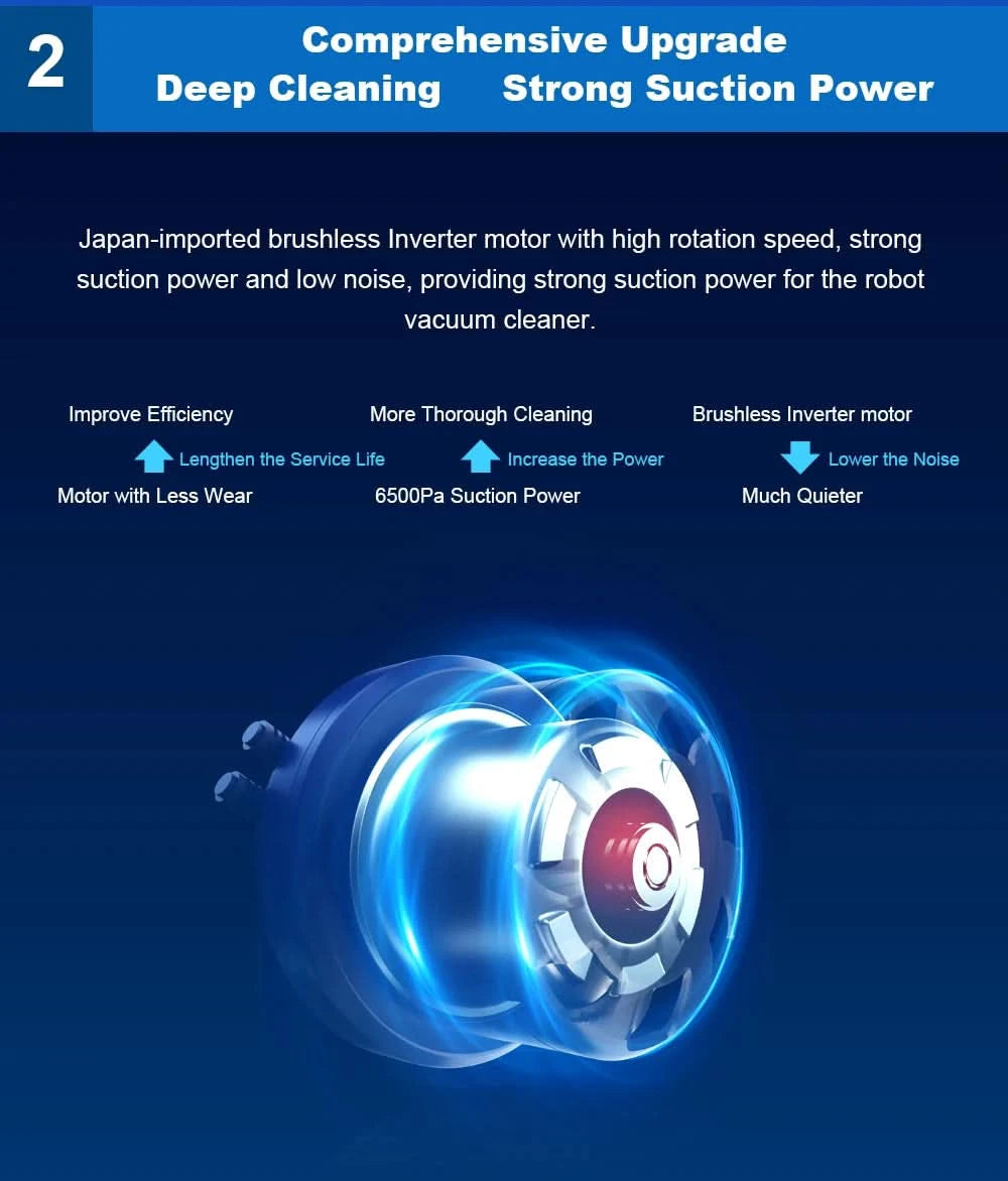 Liectroux/LILIN X6 Robot Vacuum Cleaner,Laser System,6500Pa,Smart Home Appliance,Restricted Area Map,Zone Cleaning for Carpet