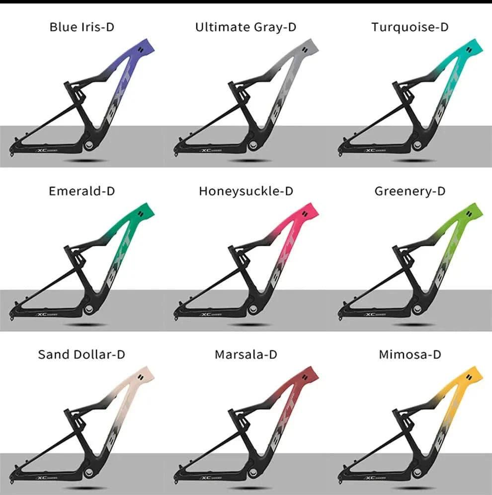 BXT NEW Full Suspension Boost 29er Frame XC Mountain Bicycle Thru Axle Frame UDH hanger