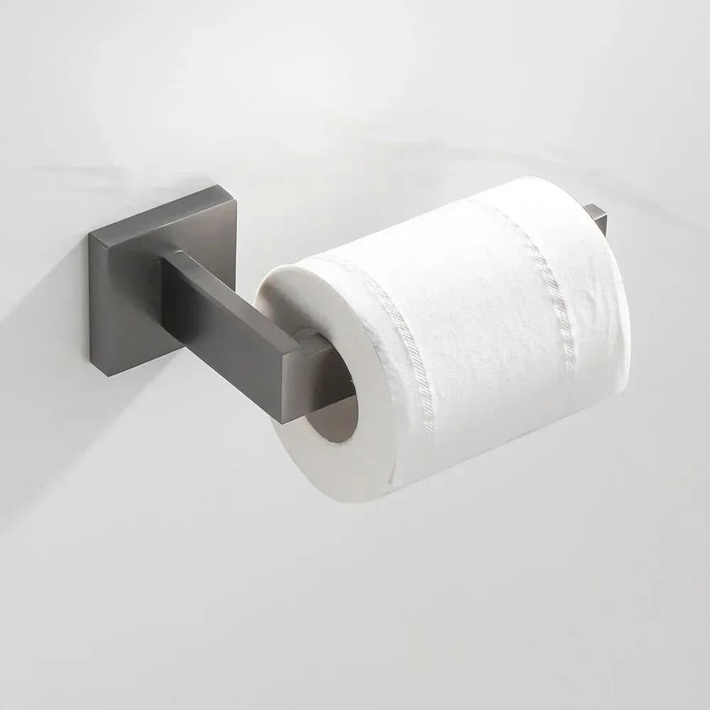 Gunmetal Stainless Steel Bathroom Accessorie Hardware Towel Rack,Toilet Paper Holder, Robe Hook, Towel Bar