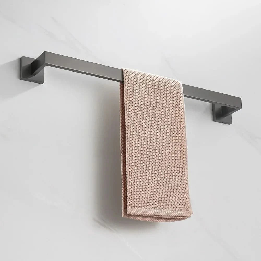 Gunmetal Stainless Steel Bathroom Accessorie Hardware Towel Rack,Toilet Paper Holder, Robe Hook, Towel Bar