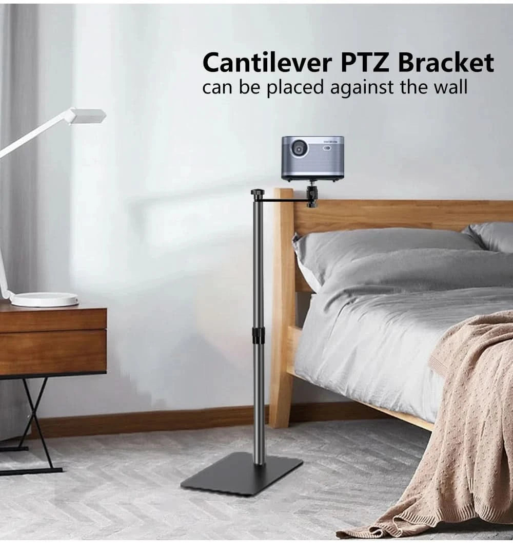 Projector Brack Floor Support Stand Metal Holder Multi-angle Adjustable 360 °Rotating Projector Bracket for Film Video Projector