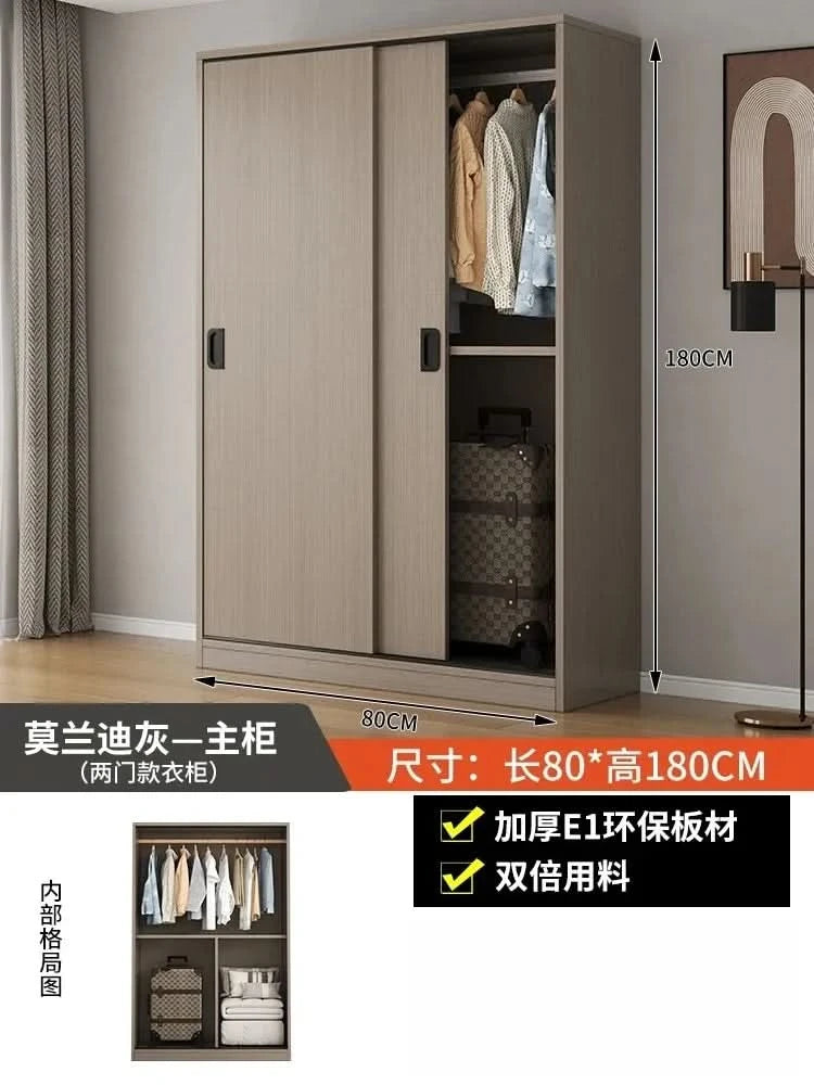 ZEco White Design Wardrobes Organizer Sliding New Bedroom Closet Wardrobe Cabinets Storage Shelf Armoires De Chambre FurnitureZ