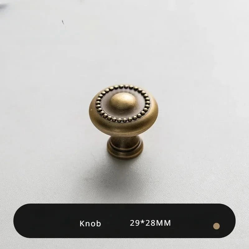 Tinyhob Massiver antiker Bronzezug Messing Schrankknöpfe T-Stange Möbel Kleiderschrank Geräte Griff Langer Zug Schubladengriff