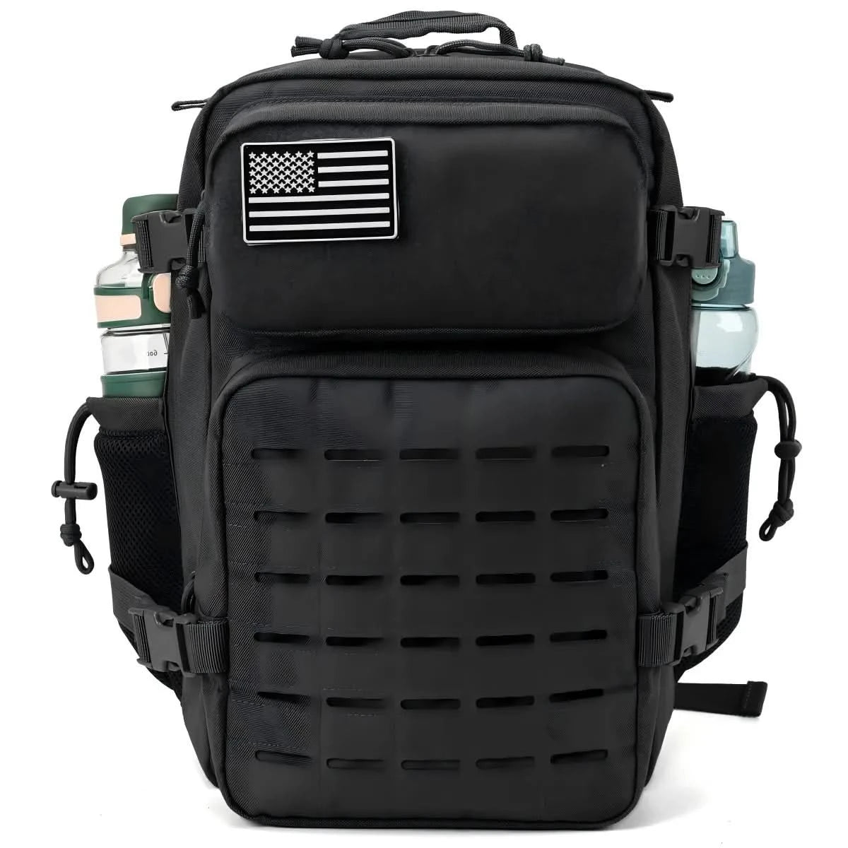 25L Tactical Backpack Outdoor Bag Fitness Backpack MOLLE Backpack Women's/Men's Hiking Survival Backpack Men's Dual Cup Holder