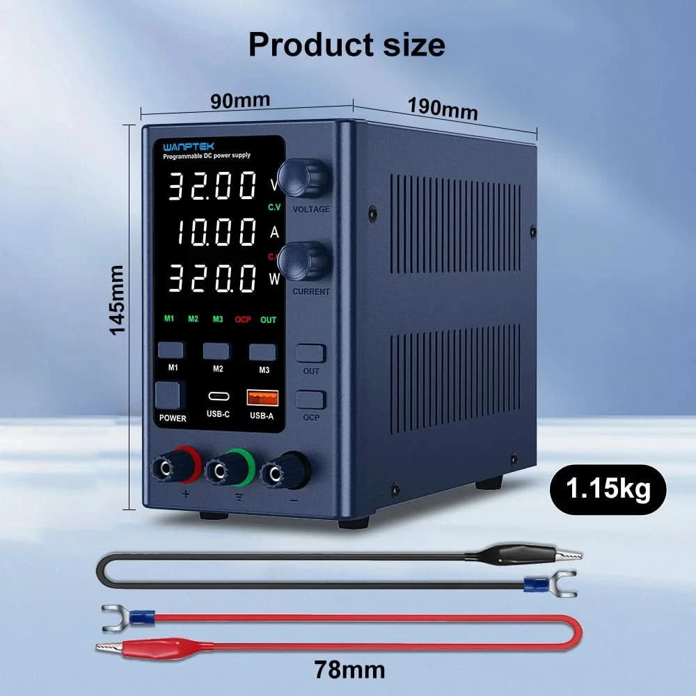 Wanptek Laboratory Power Supply Adjustable 30V 60V 120V For Phone Repair Regulated Lab Bench DC Power Supplies