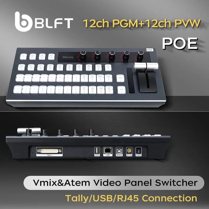 Atem Controller Blackmagic Schaltpult Bedienfeld Livestream Atem Mini Kamera Blackmagic vMix Software Video-Mischer