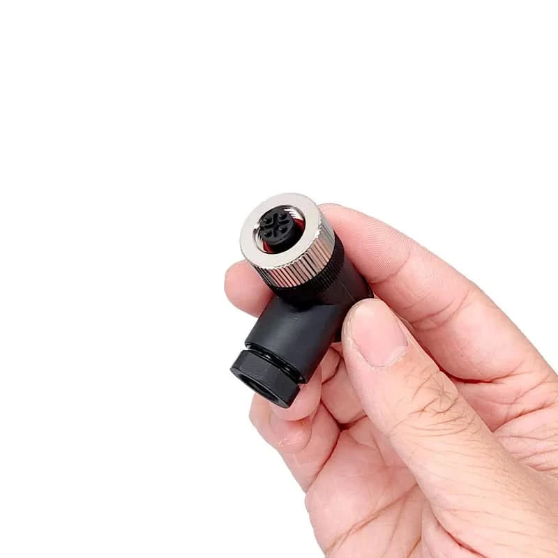 M12 sensor connector 4pin 5pin M12-8 waterproof male&female plug screw threaded coupling A Code sensor connectors