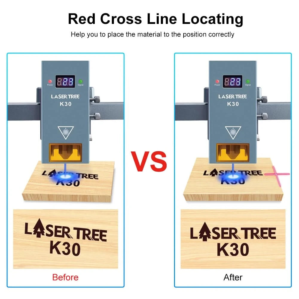 LASER TREE Laser Module 10W/20W/30W/40W Optical Power with Air Assist Laser Head TTL Blue Light for Engraver Cutting Wood Tools