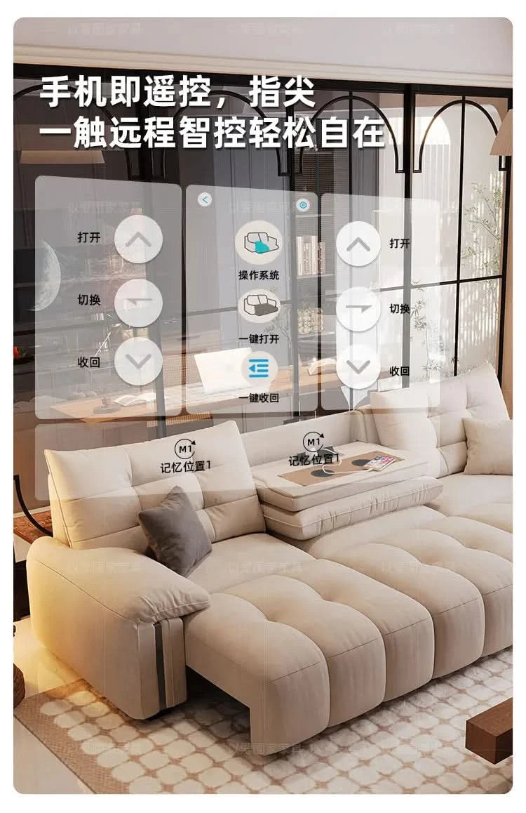 Multifunctional Lounge Electric Sofa Modern Fashion Retractable Sofa Bed Luxury Modern Full Size Frame Furniture Living Room