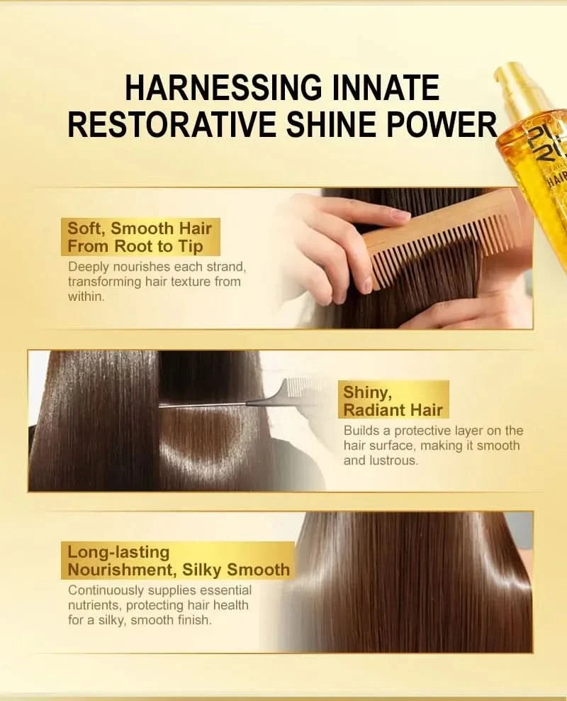 Moroccan Hair Care Essential Oil Nourishes Hair Nut Oil Smooths Brightens Softens Hair essence Repairs Scalding Damage Hairy Dry