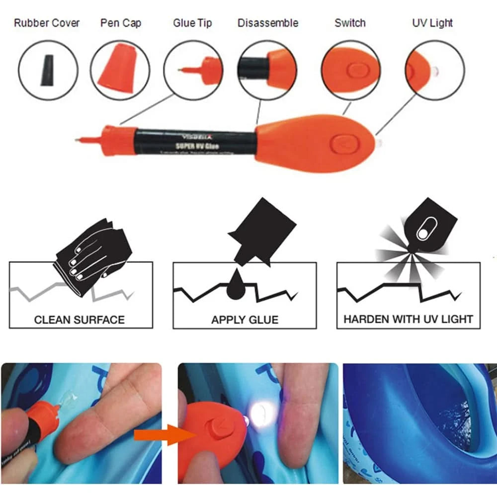 UV Glue Super Bonding Welding Glue Kit UV Curing Glue 5 Seconds Fix Adhesives Sealer Adhesive Bonding & Welding Glue Kit